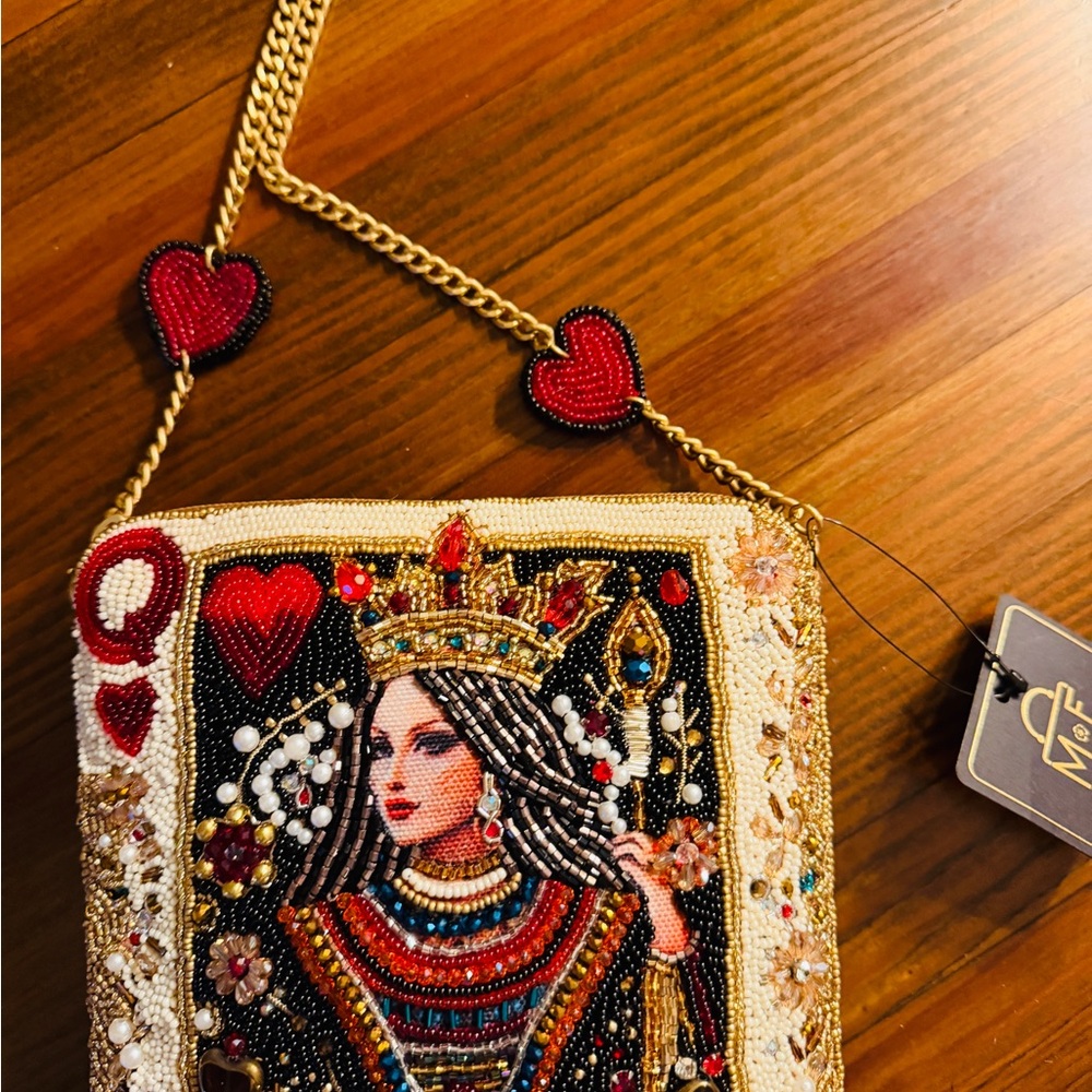 Mary Frances Queen of Hearts Beaded Crossbody - Picture 2 of 4